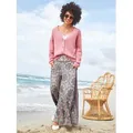 Strickjacke HEINE, Damen, Gr. 40, rosa (rosé), 50% Baumwolle, 50% Polyacryl, unifarben, Langarm, Strickjacken