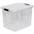 Kreher Aufbewahrungsbox Master Box mit Deckel in verschiedenen Größen (Größe wählbar), Lebensmittelecht weiß 55 l