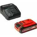 PLUS Power-X-Change Starter-Kit, 18Volt 4Ah (schwarz/rot, PLUS Akku + Ladegerät) - Schwarz