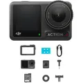 DJI Osmo Action 4 Standard Combo Action-Cam, wasserdicht bis 18m, 4K/120fps, 10MP, 155° Ultraweitwinkel