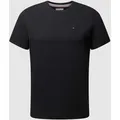Tommy Jeans T-Shirt in Melange-Optik in Black, Größe L