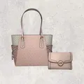 Michael Kors Tasche Shopper Geldbörse Jet Set Travel Voyager Leida Rosa Rose NEU