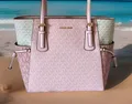 Michael Kors ❤️Tasche❤ Handtasche Voyager LG EW Tote POWDER BLUSH Multi ROSA NEU
