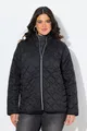 Ulla Popken Steppjacke HYPRAR Leichtstepp-Jacke wasserdicht recycelt, schwarz