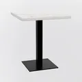 BIG Möbel GmbH Bistrotisch 60x60 cm | D4448 LV Marmor Weiß |  Gusseisen Gestell