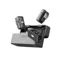 DJI Mic 2 (2 Sender + 1 Empfänger + Ladeschale), Kabelloses Lavalier-Mikrofon, Bluetooth Mikrofon für Kamera, Handy, Vlog, Rauschunterdrückung, 48 kHz interne 32-Bit-Float-Aufnahme, 250 m Reichweite
