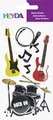 Heyda 203780681 Stick-On's Mix, Motiv: Rock Band
