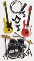 Heyda Sticker Heyda 203780681 Stick-On's-Mix "Rock Band" 7,5 x 16,5 cm