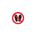SafetyMarking Verbotsschild Folie D200 mm Betreten der Fläche verboten
