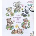 Dimensions Kreativset Dimensions Kreuzstich Stickpackung "Krabbeldecke Baby Tiere", Stickbi, (embroidery kit by Marussia)