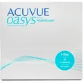 Acuvue Oasys 1-Day (90er Packung) Tageslinsen (6.5 dpt & BC 9) mit UV-Schutz für Allergiker & trockenere Augen