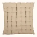 Sitzkissen PAD "LEDA", beige, B:40cm L:40cm, Baumwolle, Dekokissen_Sitzkissen_Kissenhüllen, Made in Europe, 1 Stück