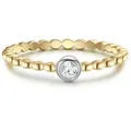 Glanzstücke München Silberring gelbold, aus Sterling silber gelb|goldfarben 56