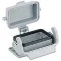 Harting HAN B Steckverbinder Chassisgehäuse Typ 16BMetall, Aufputzmontage mit Verriegelungsbügel un (09 30 016 0306)