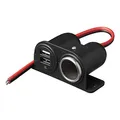 ProPlus Aufbau-Zigarettenanzündersteckdose 2xUSB 12V/24V im Blister