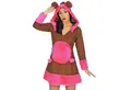 andrea-moden Kostüm Süßes Bären Kostüm für Damen, Braun/Pink