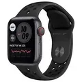 Apple Watch Nike SE 40 mm Aluminiumgehäuse space grau am Nike Sportarmband anthrazit/schwarz [Wi-Fi + Cellular]