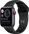 Apple Watch Nike SE 40 mm Aluminiumgehäuse space grau am Nike Sportarmband anthr