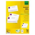 Visitenkarten Sigel DP939, 85 x 55mm, 200g, blanko, weiß, 600 Stück