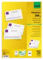 SIGEL DP939 bedruckbare Visitenkarten hochweiß, 600 Stück (60 Blatt), 200 g, 85x55 mm, beidseitig bedruckbar und satiniert