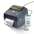HotLabel Etikettendrucker, DHL Thermodrucker Etikettenmaschiene, 4x6 Labeldrucker, Desktop Etikettendruck, Versandetikettendrucker kompatibel mit DHL Amazon Ebay Otto DPWN Windows Mac