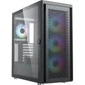 Air 100 , Tower-Gehäuse schwarz, Tempered Glass