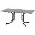 Sola Klapptisch 160x90 cm, anthrazit Gestell Stahl anthrazit - Grau
