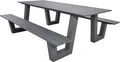 Lesli Living Picknick-Set Breeze / 2 Bänke mit Tisch anthrazit 220x184cm