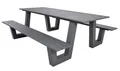 Lesli Living Gartenbank Lesli Living Picknick-Set Breeze / 2 Bänke mit Tisch anthrazit 220x184