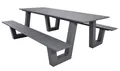 Lesli Living Picknick-Set Breeze 2 Bänke, Tisch anthrazit 220x184cm Sitzgruppe