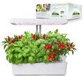 Northpoint Hydroponisches LED Anzuchtsystem Pflanzenlampe Pflanzenleuchte Kräutergarten Innengarten Gewächslampe 22W 1350 Lumen 10 Setzlinge Höhenverstellbar Timer