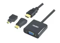 HDMI/Mini/Micro auf VGA Adapter + Audio, 1080p, inkl. Kabel