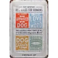 Nostalgic-Art - Retro Hunde Blechschild Metallschild 20x30cm - Hunderegeln