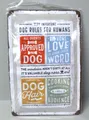 Nostalgic-Art Retro Hunde Blechschild Metallschild 20x30cm - Hunderegeln Neu