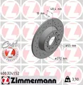 2x ZIMMERMANN Bremsscheibe SPORT Z 600.3241.52 für AUDI A3 OCTAVIA SKODA VW SEAT