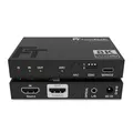 FeinTech AX210 HDMI 2.1 Audio Extractor 4K 120Hz 8K VRR ALLM, HDMI Out + Audio (Optisch Toslink 5.1 + AUX Stereo), CEC-Pass und ARC Unterstützung von TV zu Soundsystem