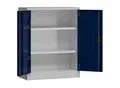 ClassiX Stahlschrank X-530311 enzianblau, lichtgrau 80,0 x 38,0 x 100,0 cm, aufgebaut