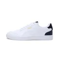 PUMA Unisex Shuffle Sneaker, White White-Peacoat Team Gold, 46 EU