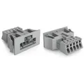 WAGO 890-755/062-000 Netz-Steckverbinder 890 Stecker Gesamtpolzahl: 5 16 A Grau 50 St.
