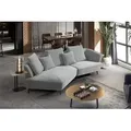 KAWOLA Sofa GARBO Designsofa Stoff grau