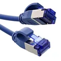 InLine Patchkabel Slim, Cat.6A, S/FTP, TPE (LSZH) flexibel, PoE, Kupfer (CU), LAN, Ethernet, Netzwerk Kabel, RJ45 Gigabit, blau, 2m, 74902B