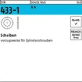 Scheibe Unterlegscheibe DIN 433 1 A Edelstahl 10,5 x 18 x 1,6 mm 1000 Stück