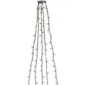 Konstsmide - LED Baummantel mit Ring,für Weihnachtsbaum, 5 Stränge  à 50 Dioden , vormontiert, 250 bernsteinfarbene Dioden, 24V Innentrafo, dunk...