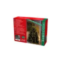 Konstsmide LED Baummantel mit Ring, für Weihnachtsbaum, 5 Stränge à 50 Dioden, vormontiert, 250 bernsteinfarbene Dioden, 24V Innentrafo, dunkelgrünes Kabel - 6362-820