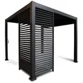Gardenson Pergola-Seitenteil, Anthrazit, Metall, 93x240x10 cm, Sonnen- & Sichtschutz, Pavillons & Pergolas, Pergolas