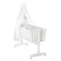 roba Wiegenset, Textil/Polyester, weiß - weiss
