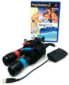 Bundle Singstar Party Mikrofone rot blau Adapter PlayStation 2 PS2