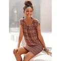 LASCANA Longshirt mit Ethnoprint, Kurzarmshirt, Shirtkleid bunt 32/34