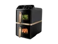 PHILIPS NA462/70 Airfryer 4000 Series Stacked Dual Basket, 10L Kapazität (5+5L), RapidAir Technologie, kupfer Griff Heißluftfritteuse