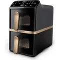 Friteuse PHILIPS NA462/70 Airfryer 4000 Serie, 10 l, Doppelkorb - Schwarz